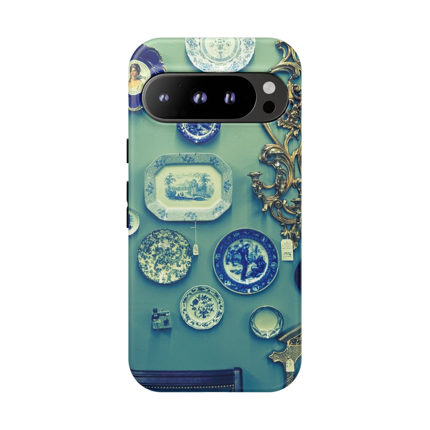 Antique Store Stairwell Phone Case--Vintage Gallery Wall Tough Case