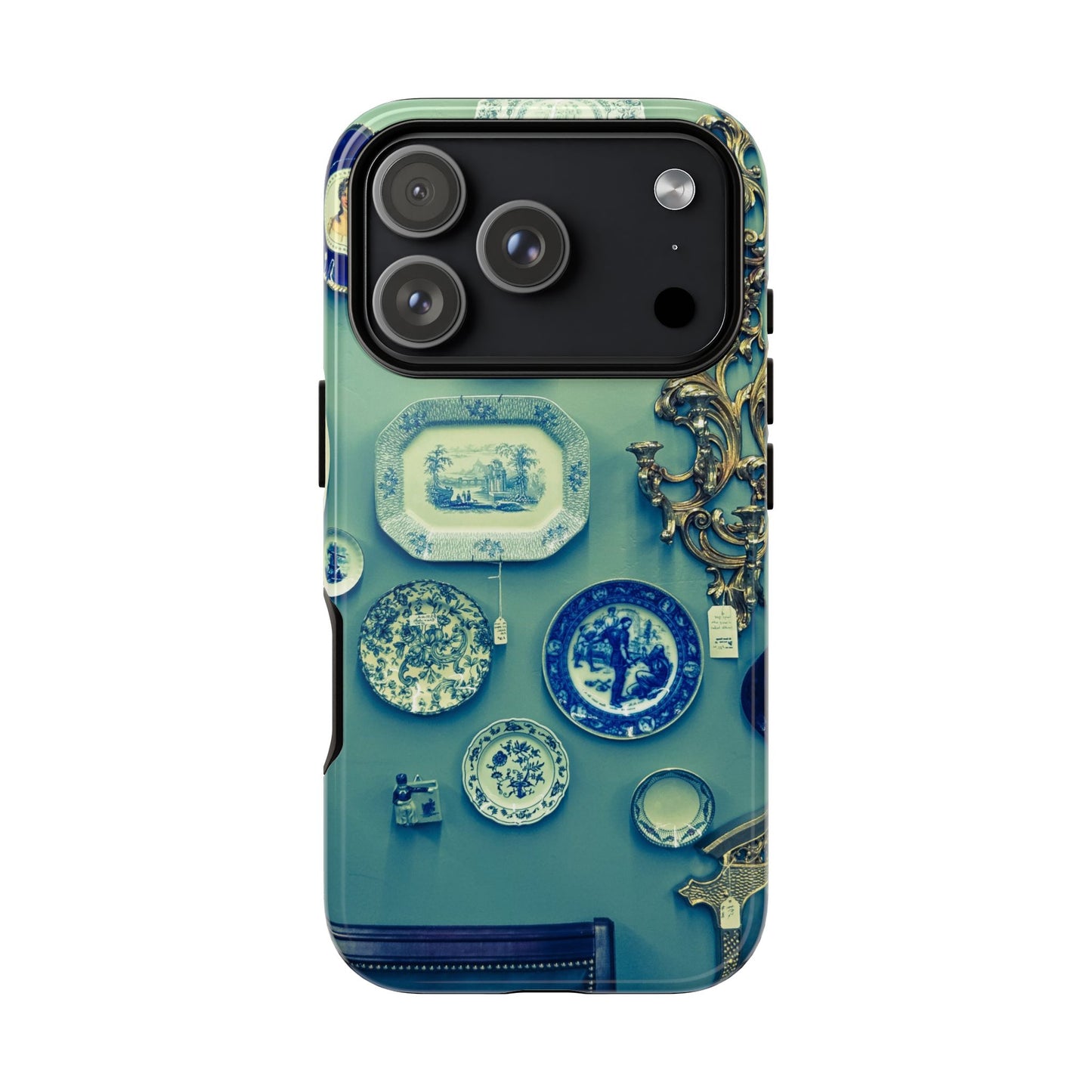Antique Store Stairwell Phone Case--Vintage Gallery Wall Tough Case