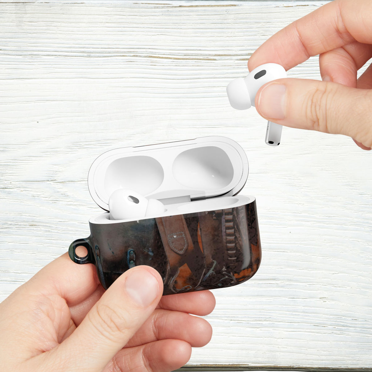Vintage Western Leather-Look AirPods & AirPods Pro Case – Cowboy Protective Cover