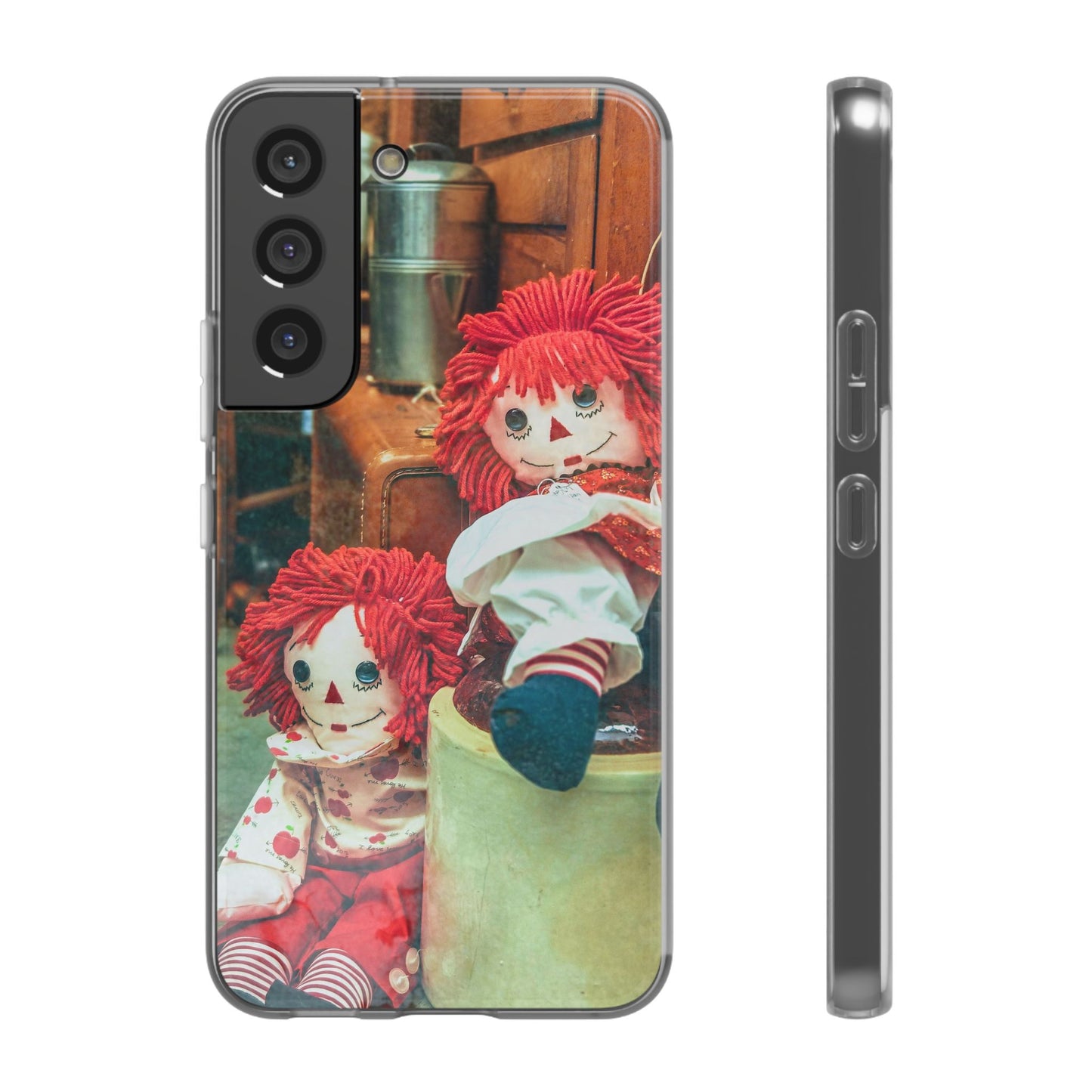 Vintage Doll Phone Cases, Cute Accessory, Gifts for Doll Lovers, Durable Flexi Covers, Fun Phone Protection