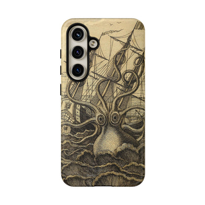 Vintage Kraken Tough Phone Case – Nautical Sea Monster Graphic
