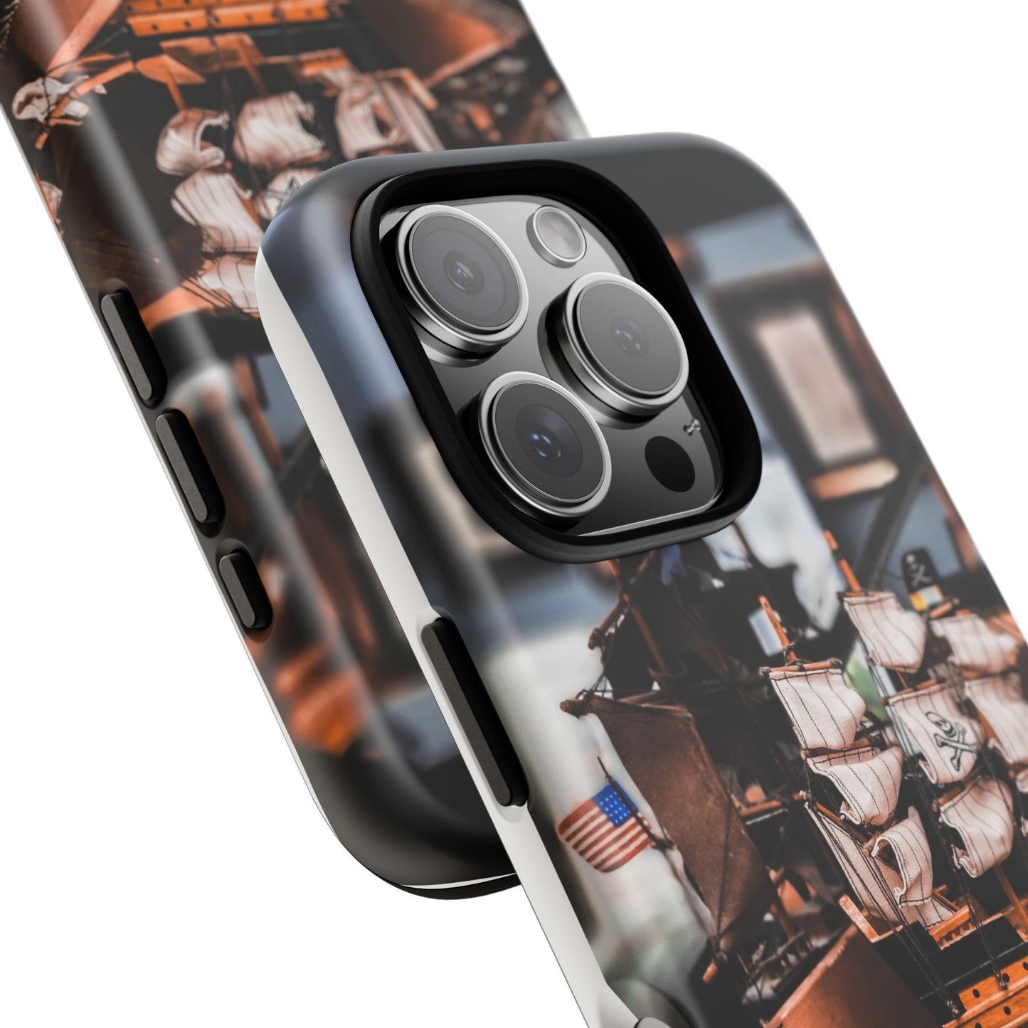 Vintage Ship-Inspired Phone Case, Nautical Design, Tough Phone Cover, Unique Gift for Sea Lovers, Perfect for Summer Adventures