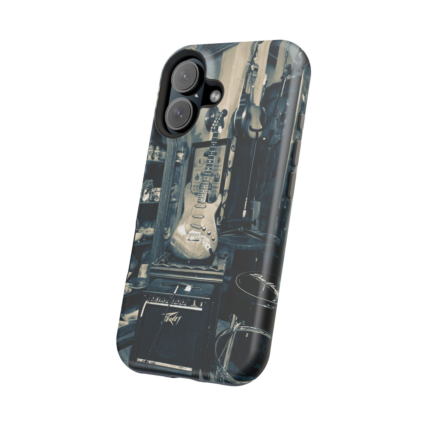 Vintage Electric Guitar Shop Phone Case | Magnetic Impact-Resistant Case