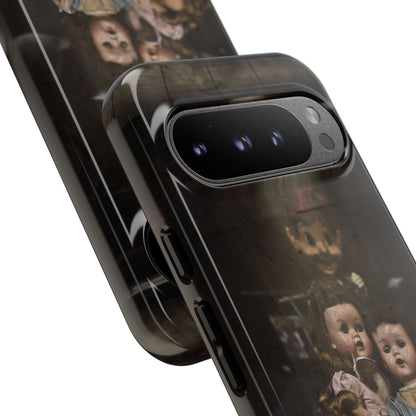 Personalized Creepy Doll Tough Phone Case – Gothic Vintage Graphic