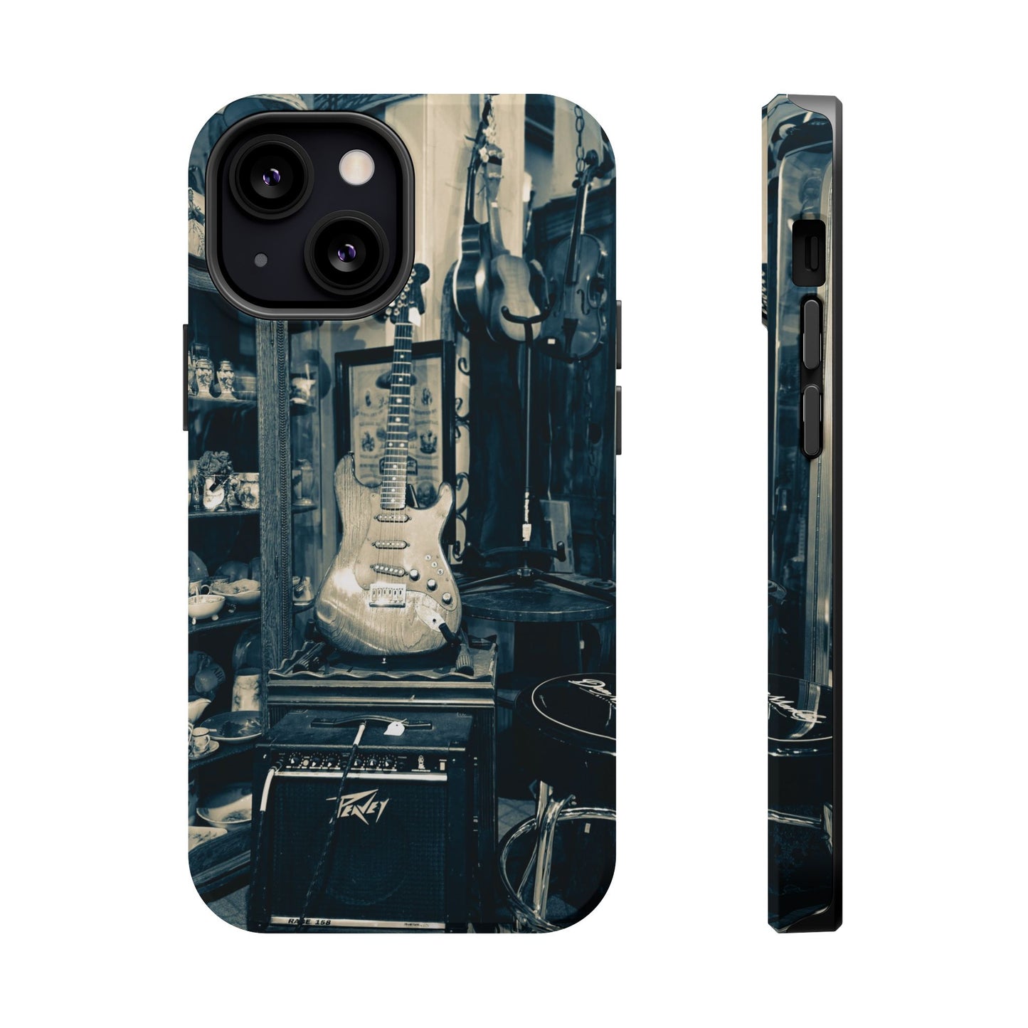 Vintage Electric Guitar Shop Phone Case | Magnetic Impact-Resistant Case