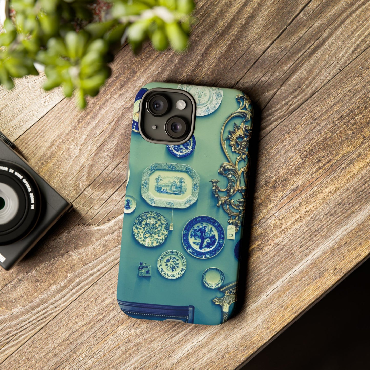 Antique Store Stairwell Phone Case--Vintage Gallery Wall Tough Case