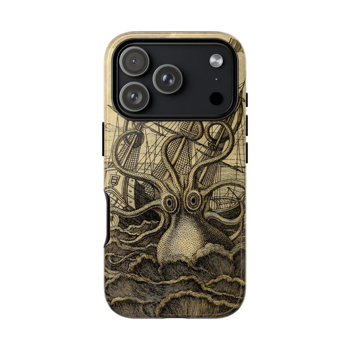 Vintage Kraken Tough Phone Case – Nautical Sea Monster Graphic