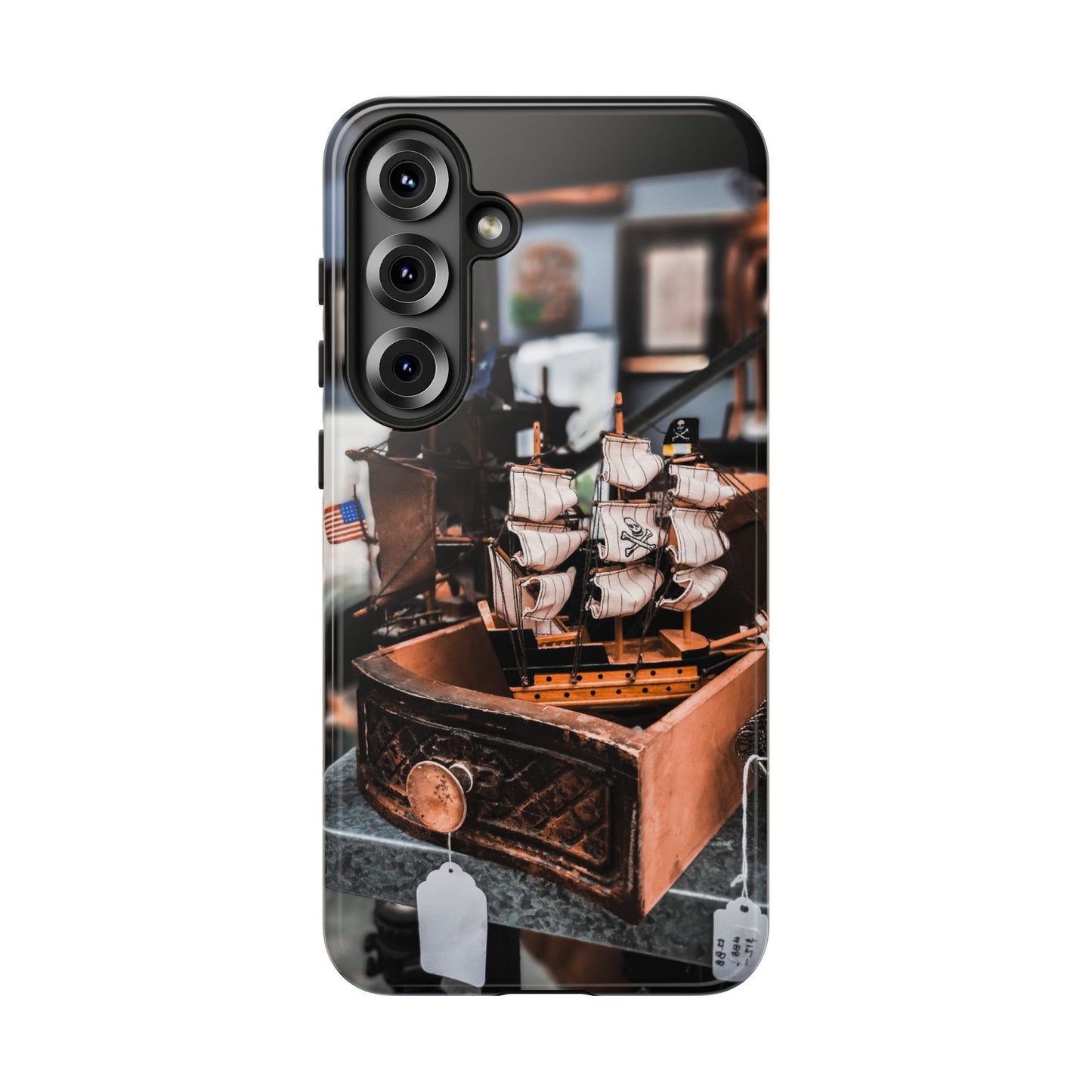 Vintage Ship-Inspired Phone Case, Nautical Design, Tough Phone Cover, Unique Gift for Sea Lovers, Perfect for Summer Adventures