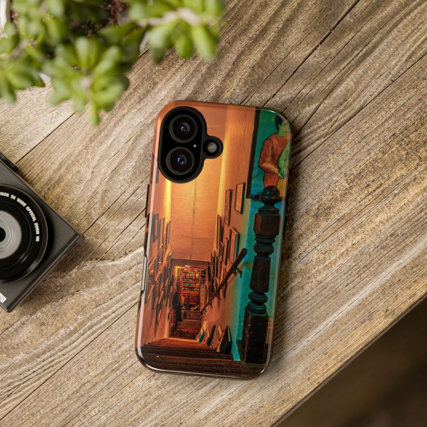 Vintage Gallery Staircase Tough Phone Case--Antique Store Art Phone Cover