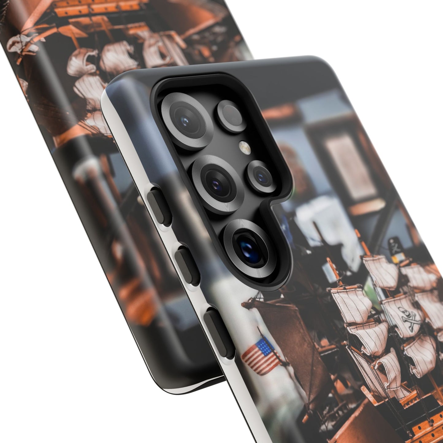 Vintage Ship-Inspired Phone Case, Nautical Design, Tough Phone Cover, Unique Gift for Sea Lovers, Perfect for Summer Adventures