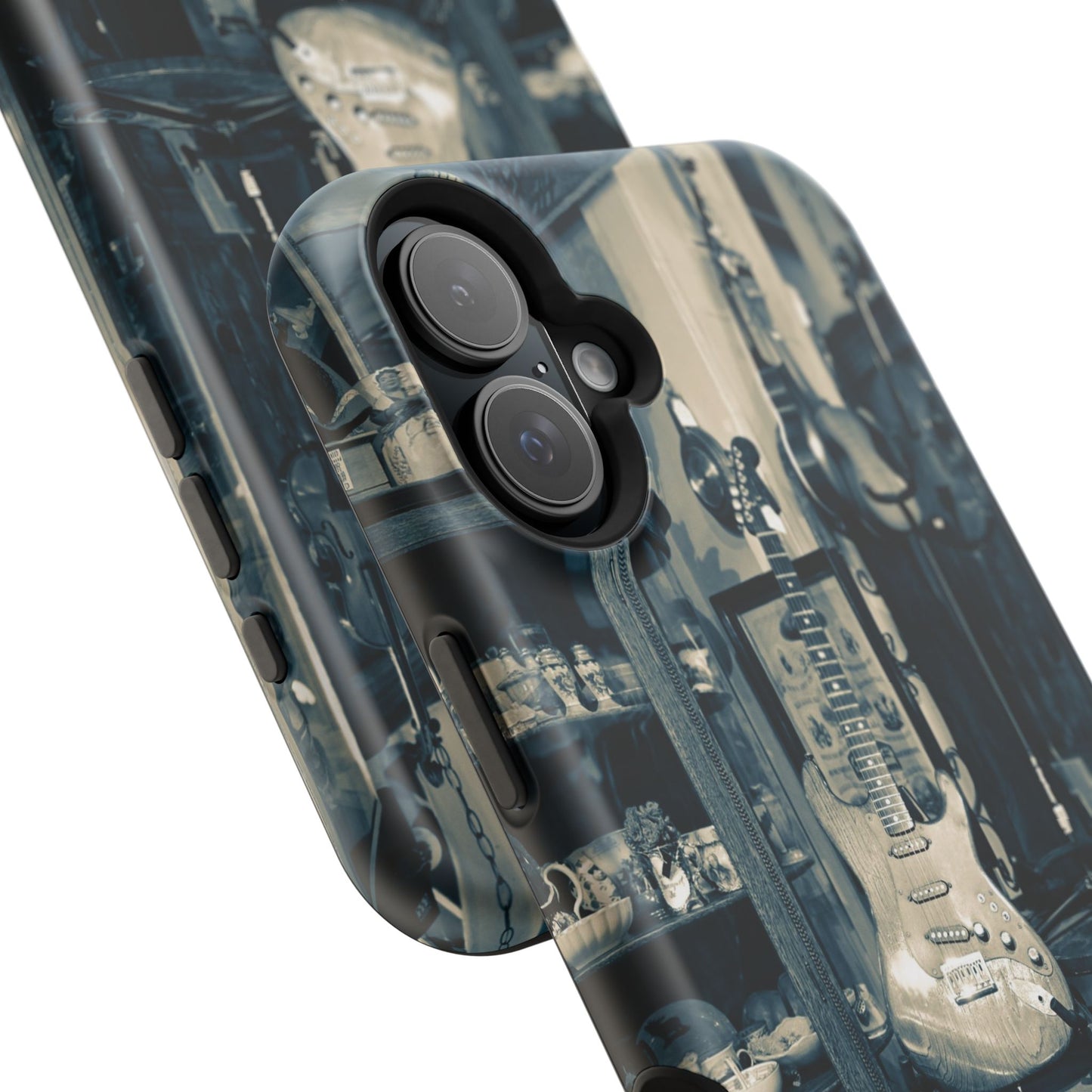 Vintage Electric Guitar Shop Phone Case | Magnetic Impact-Resistant Case