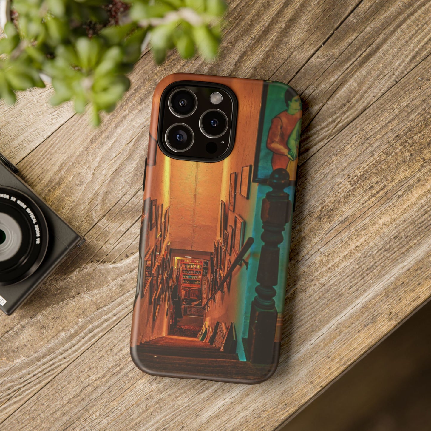 Vintage Gallery Staircase Tough Phone Case--Antique Store Art Phone Cover