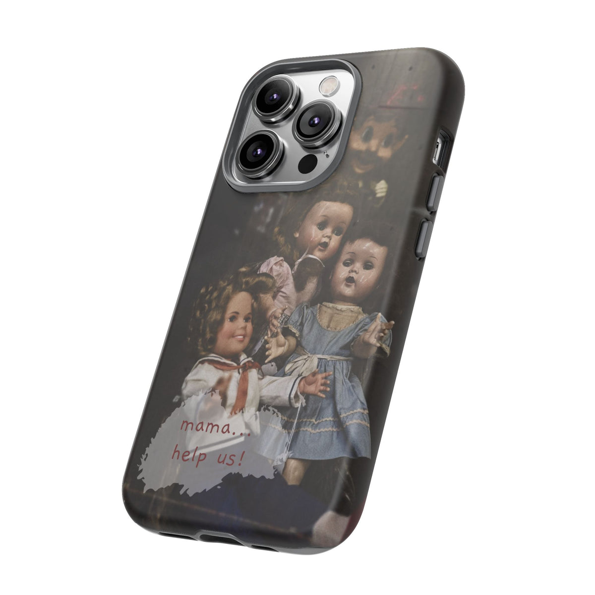 Personalized Creepy Doll Tough Phone Case – Gothic Vintage Graphic