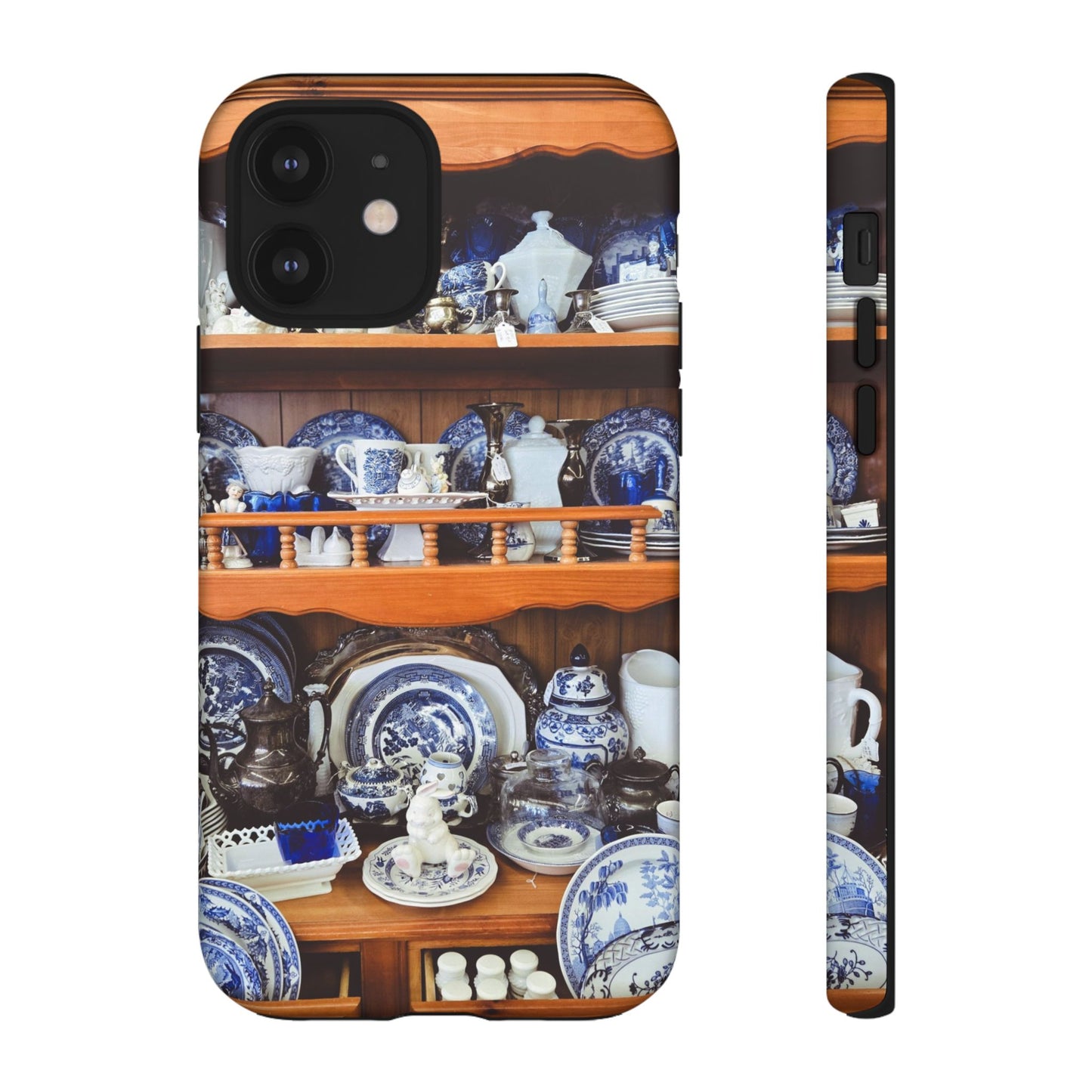 Blue & White Curio Charm Tough Phone Case. Classic China-Inspired Design with Timeless Elegance for Your iPhone, Samsung, or Google Pixel