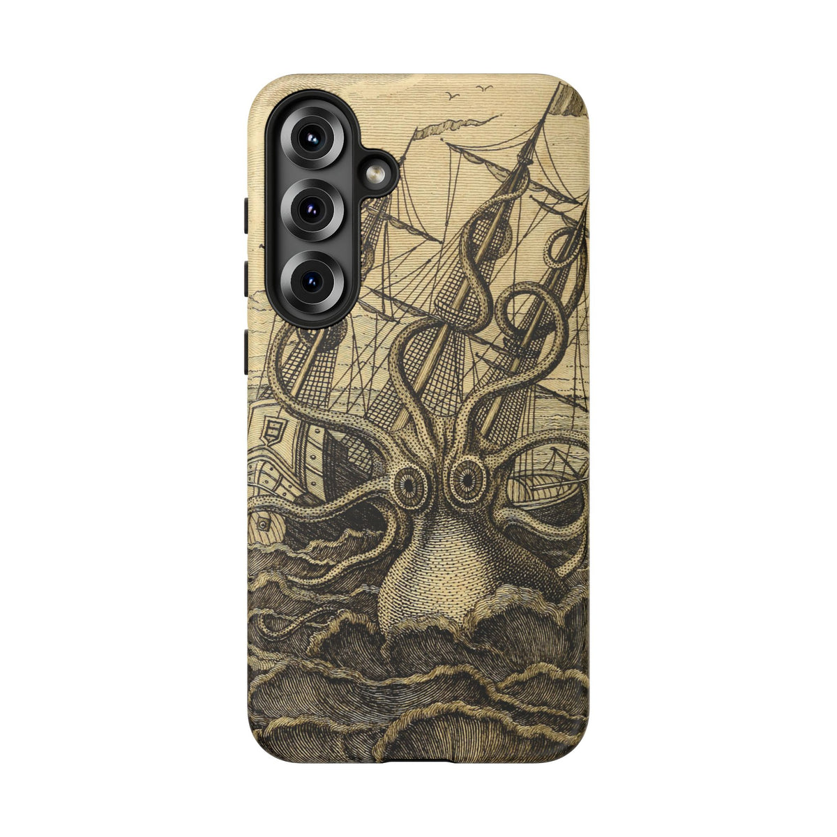 Vintage Kraken Tough Phone Case – Nautical Sea Monster Graphic