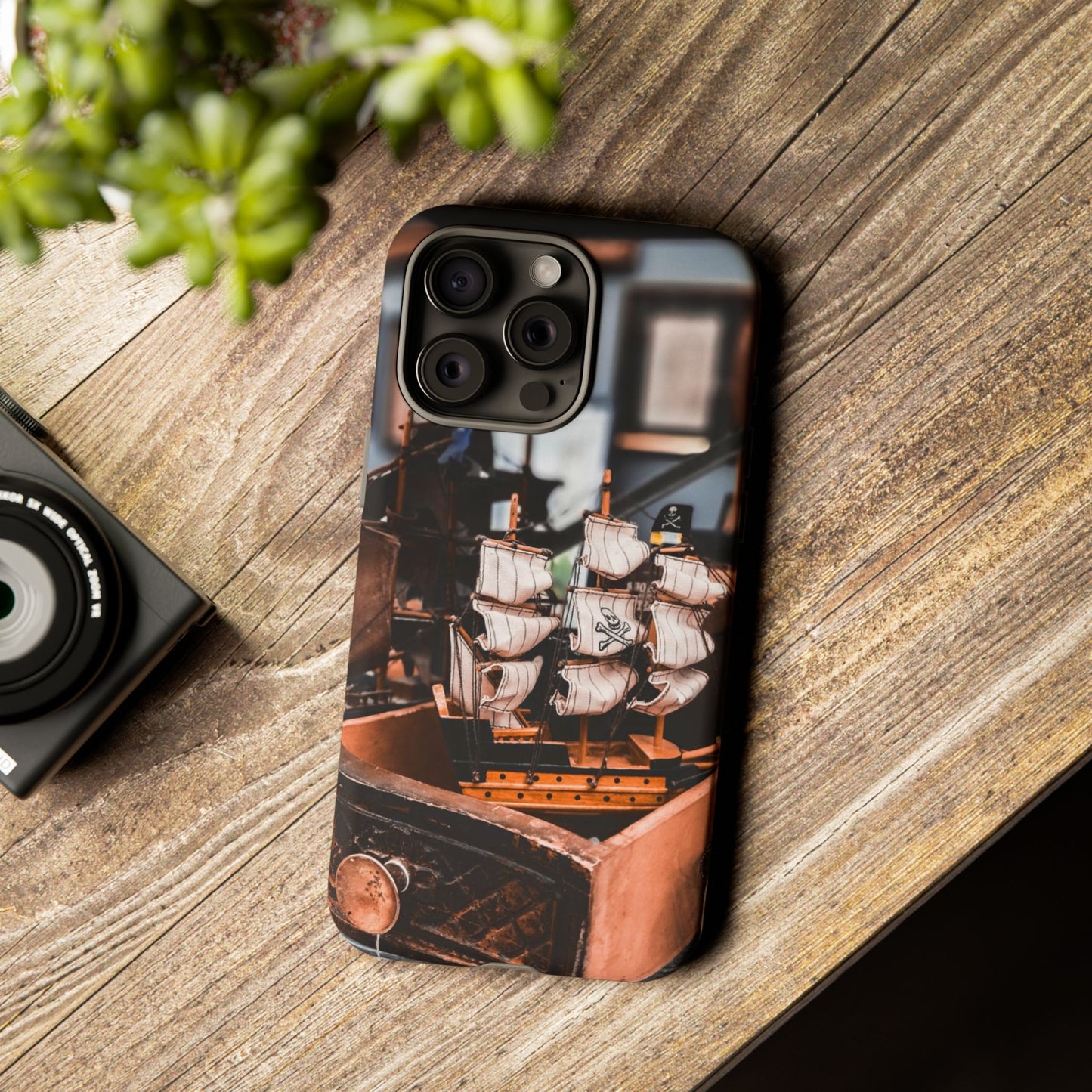 Vintage Ship-Inspired Phone Case, Nautical Design, Tough Phone Cover, Unique Gift for Sea Lovers, Perfect for Summer Adventures