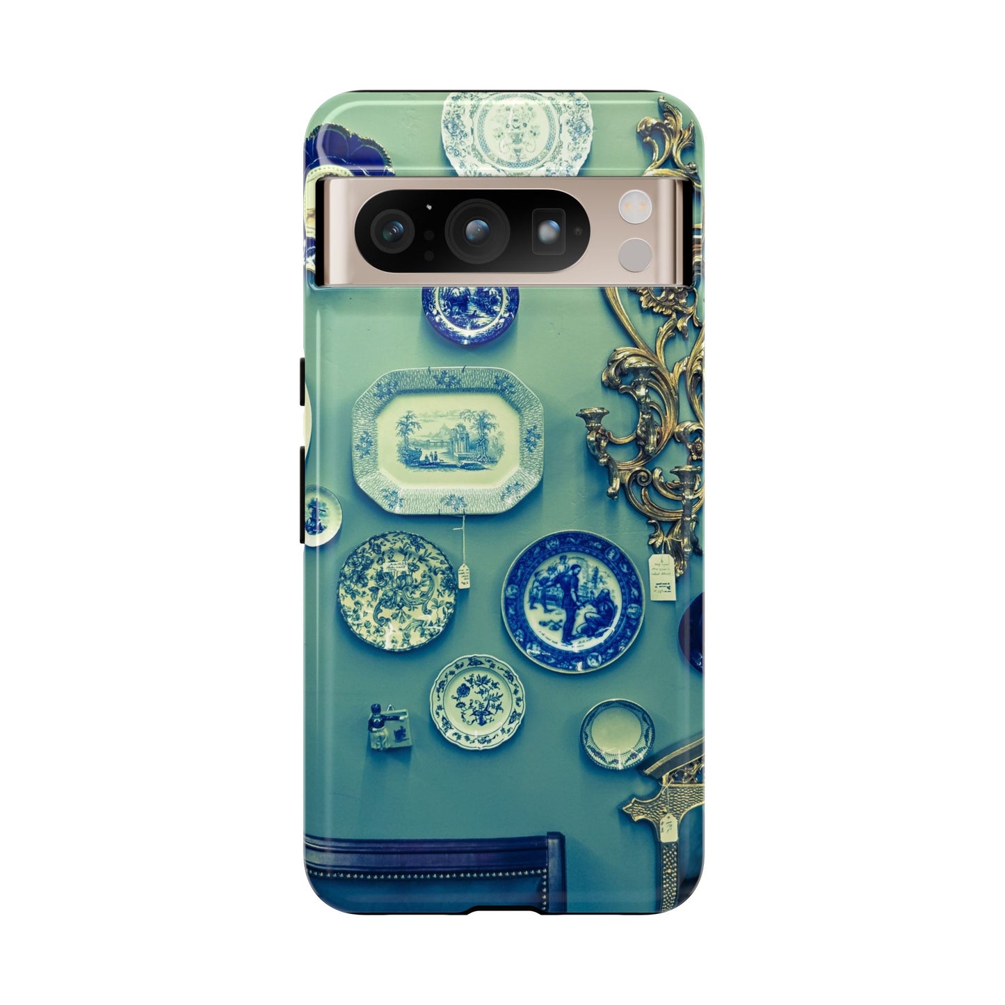 Antique Store Stairwell Phone Case--Vintage Gallery Wall Tough Case