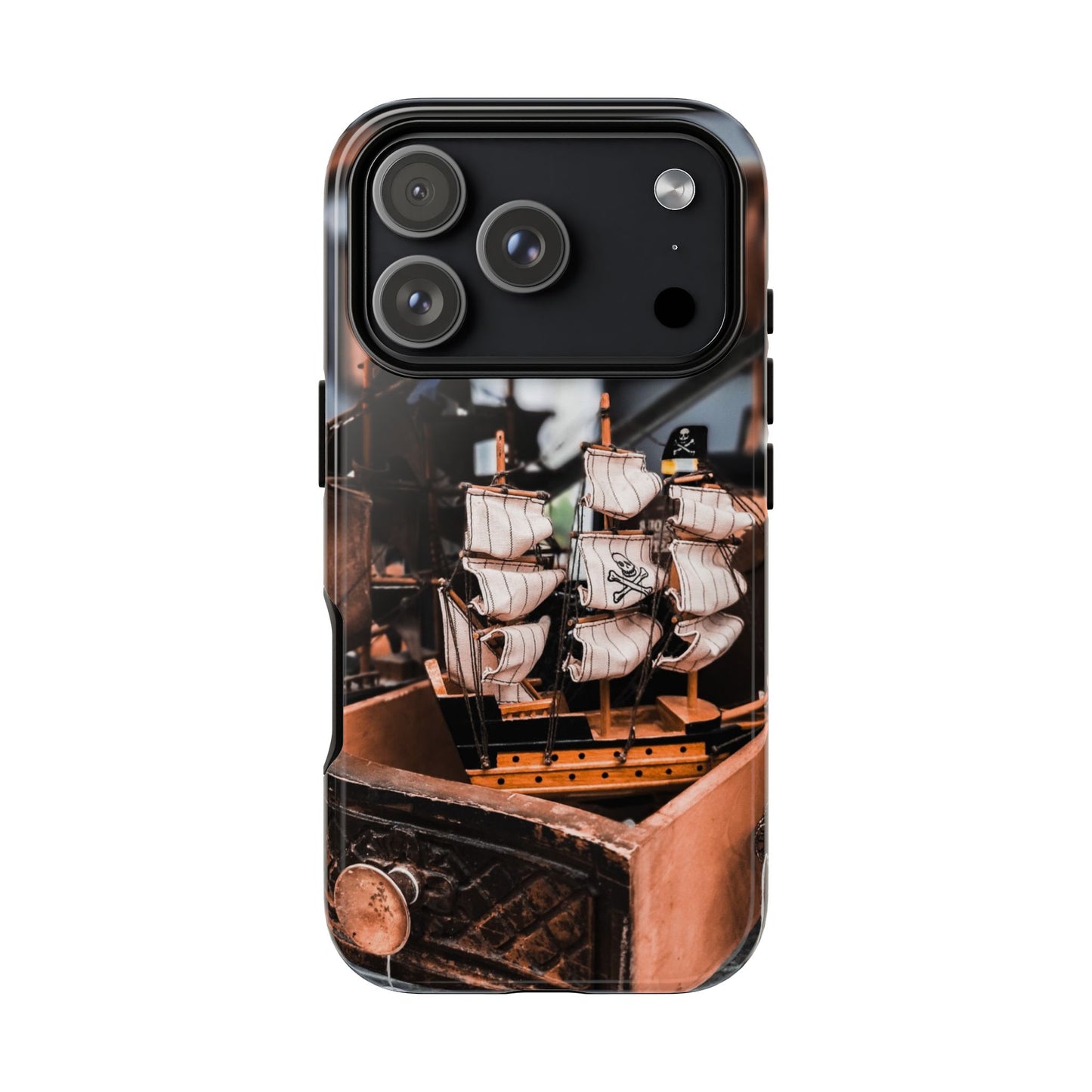Vintage Ship-Inspired Phone Case, Nautical Design, Tough Phone Cover, Unique Gift for Sea Lovers, Perfect for Summer Adventures