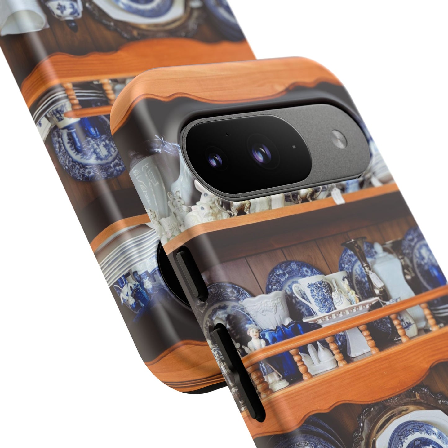 Blue & White Curio Charm Tough Phone Case. Classic China-Inspired Design with Timeless Elegance for Your iPhone, Samsung, or Google Pixel