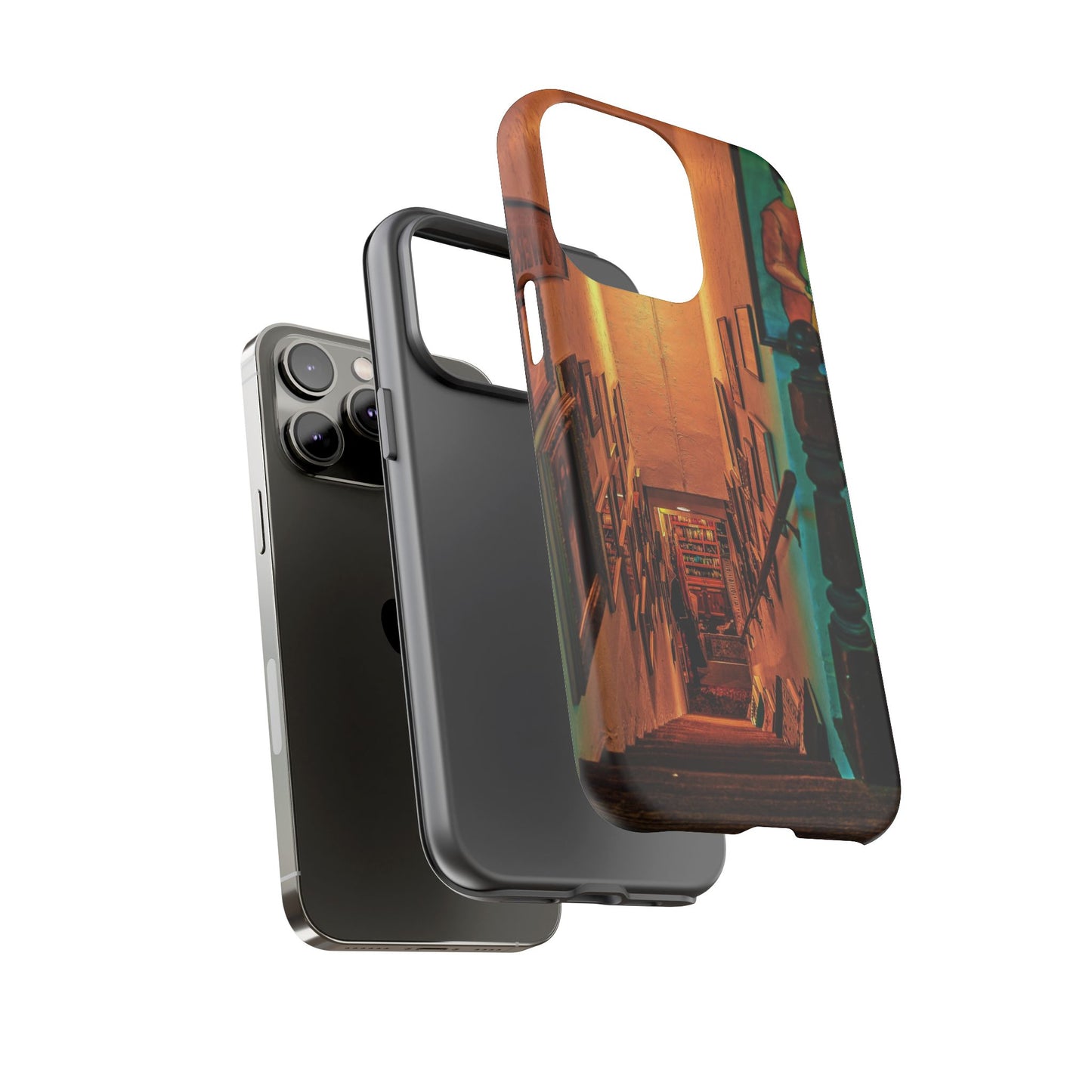 Vintage Gallery Staircase Tough Phone Case--Antique Store Art Phone Cover