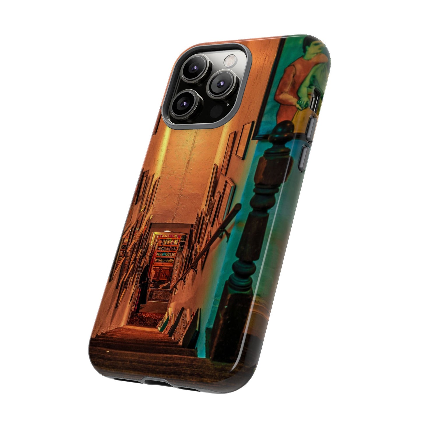 Vintage Gallery Staircase Tough Phone Case--Antique Store Art Phone Cover