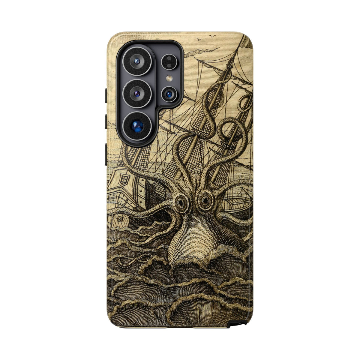 Vintage Kraken Tough Phone Case – Nautical Sea Monster Graphic