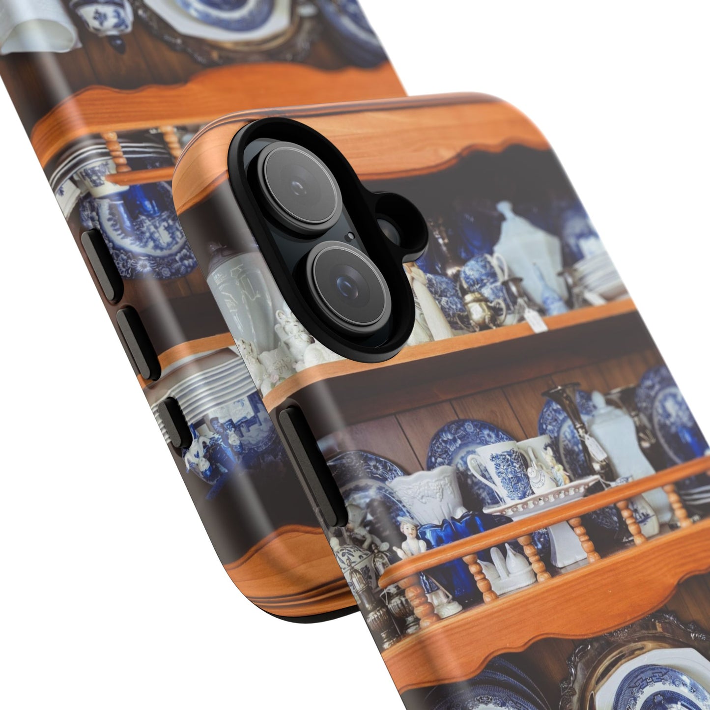 Blue & White Curio Charm Tough Phone Case. Classic China-Inspired Design with Timeless Elegance for Your iPhone, Samsung, or Google Pixel