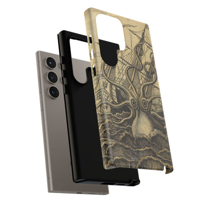 Vintage Kraken Tough Phone Case – Nautical Sea Monster Graphic
