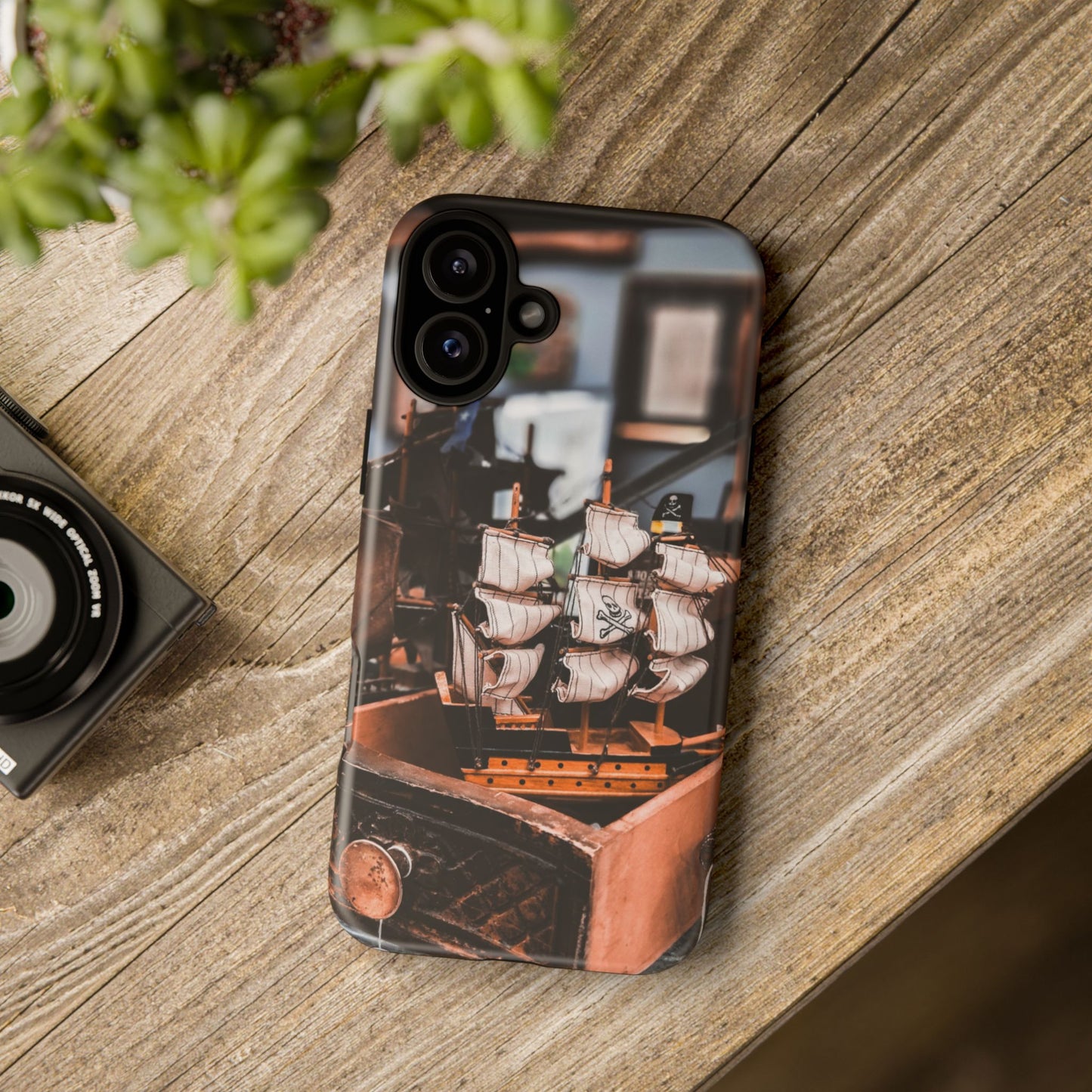 Vintage Ship-Inspired Phone Case, Nautical Design, Tough Phone Cover, Unique Gift for Sea Lovers, Perfect for Summer Adventures