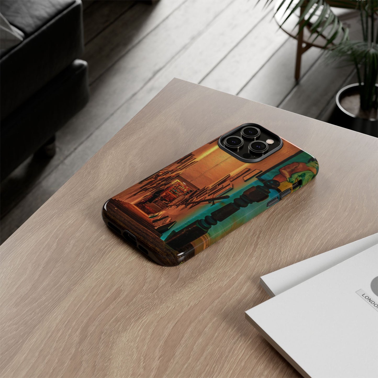Vintage Gallery Staircase Tough Phone Case--Antique Store Art Phone Cover