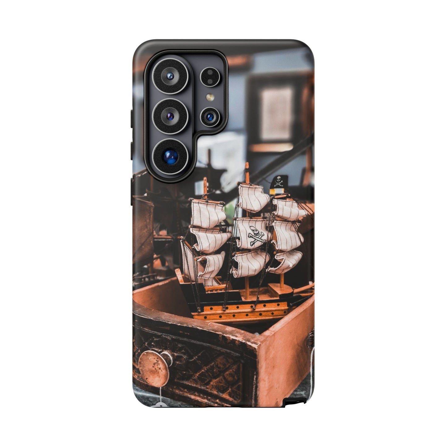 Vintage Ship-Inspired Phone Case, Nautical Design, Tough Phone Cover, Unique Gift for Sea Lovers, Perfect for Summer Adventures