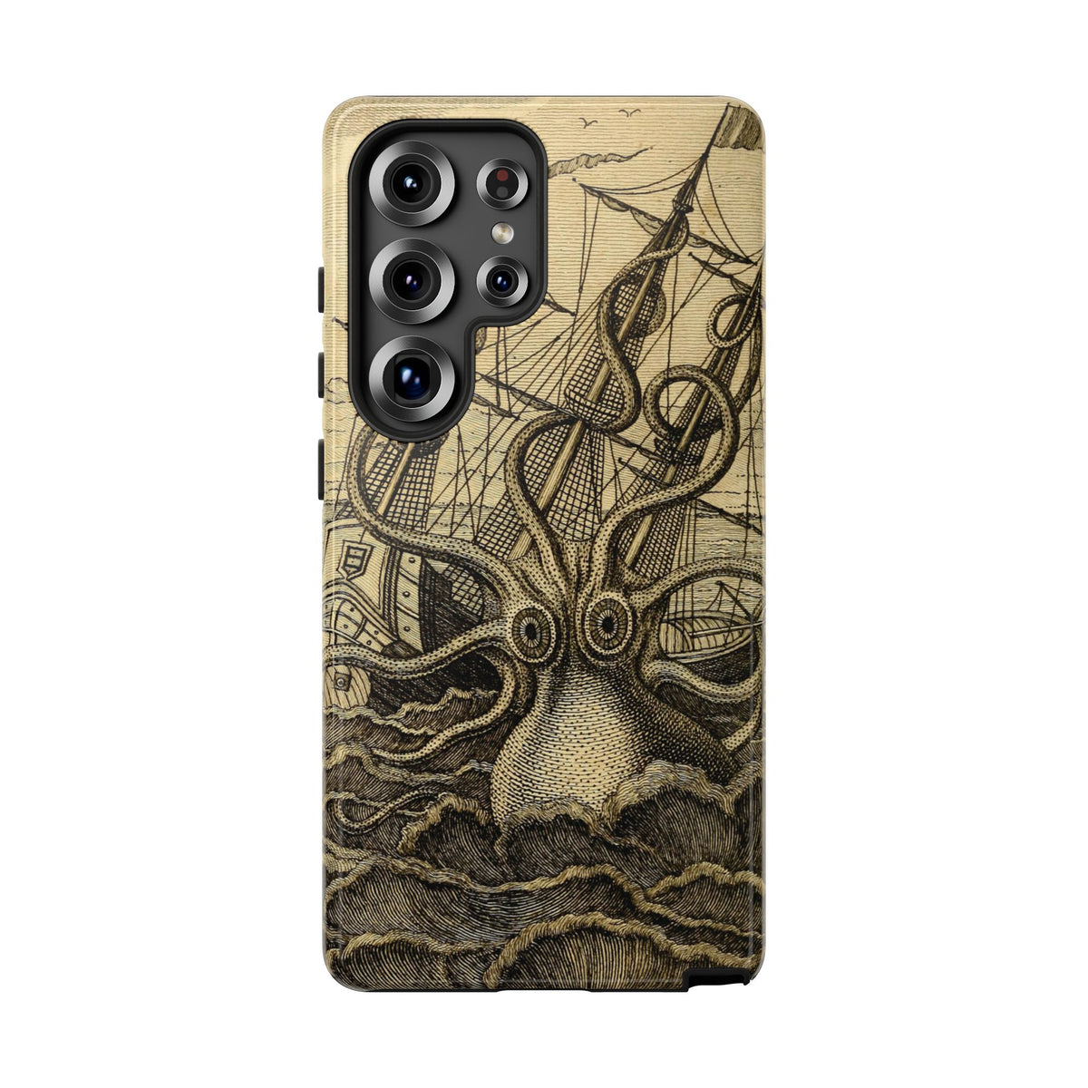 Vintage Kraken Tough Phone Case – Nautical Sea Monster Graphic