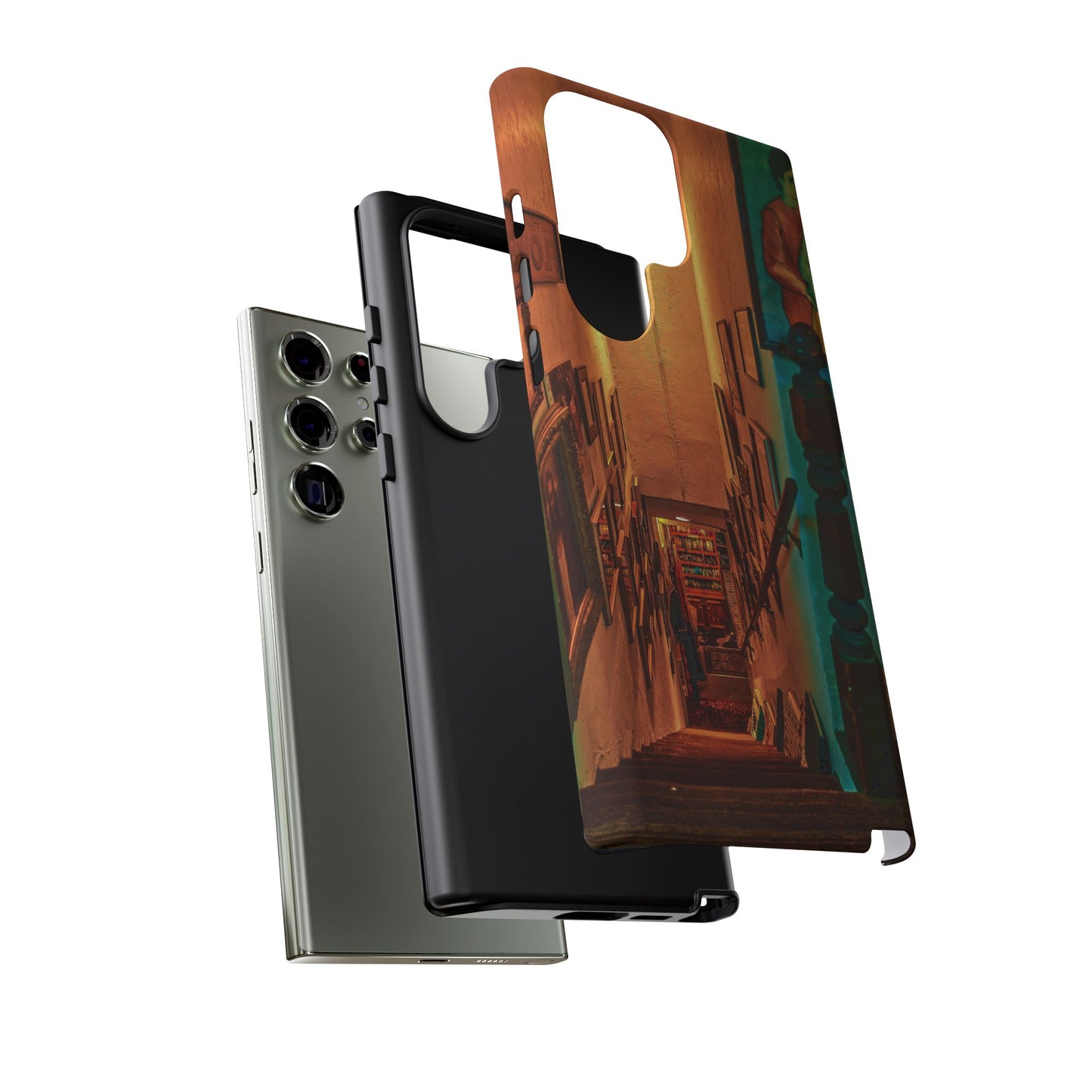 Vintage Gallery Staircase Tough Phone Case--Antique Store Art Phone Cover