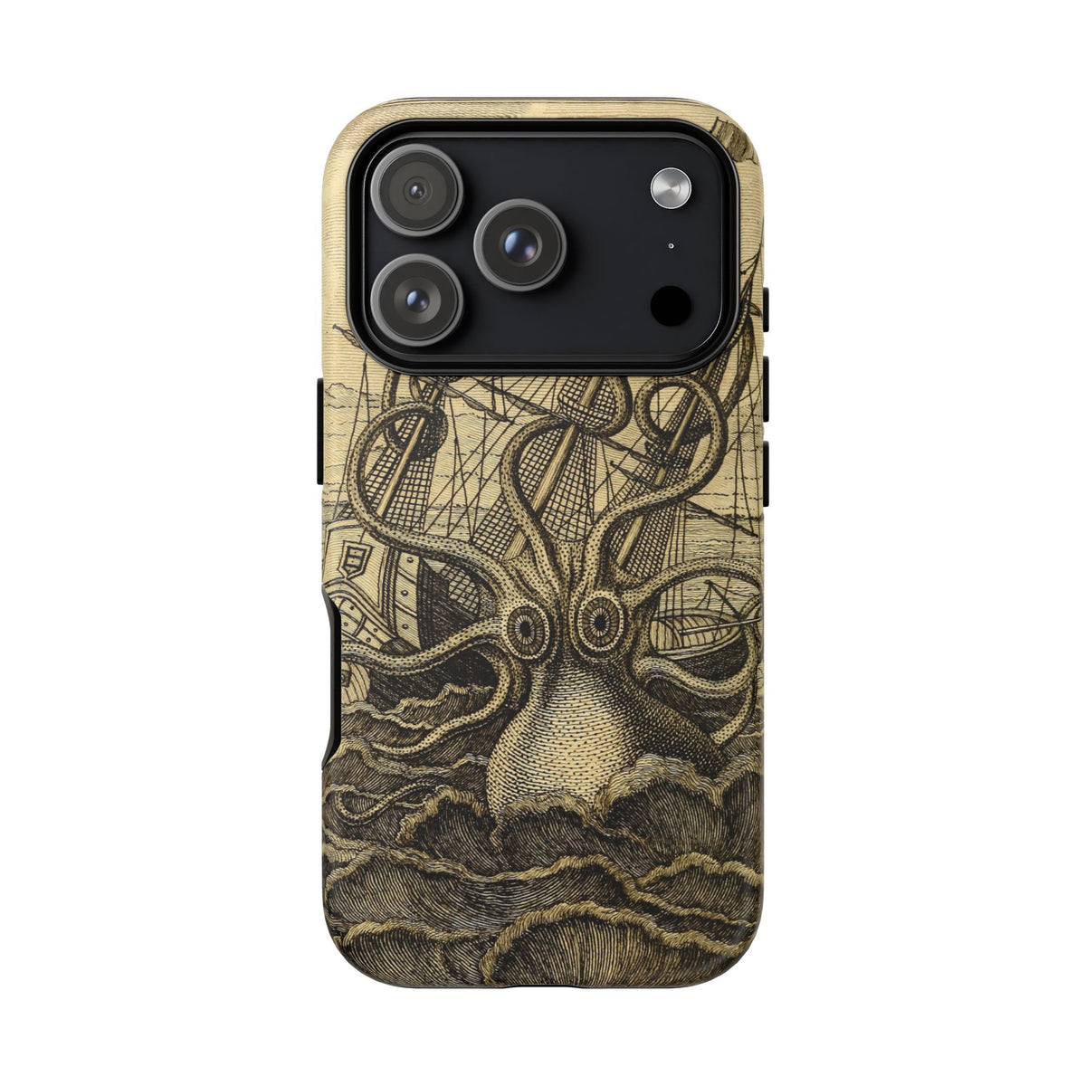 Vintage Kraken Tough Phone Case – Nautical Sea Monster Graphic