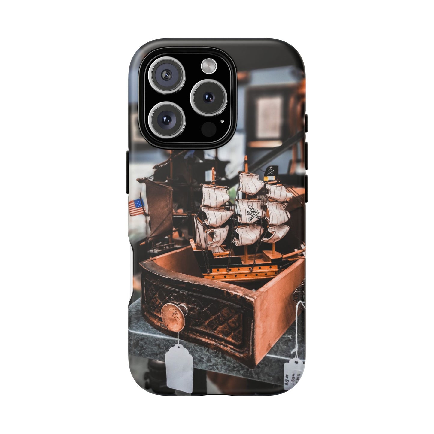 Vintage Ship-Inspired Phone Case, Nautical Design, Tough Phone Cover, Unique Gift for Sea Lovers, Perfect for Summer Adventures