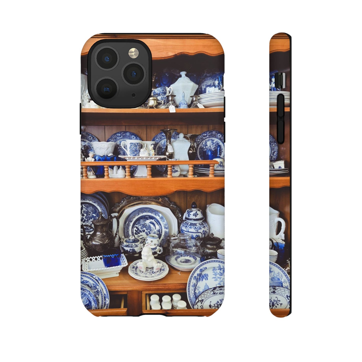 Blue & White Curio Charm Tough Phone Case. Classic China-Inspired Design with Timeless Elegance for Your iPhone, Samsung, or Google Pixel