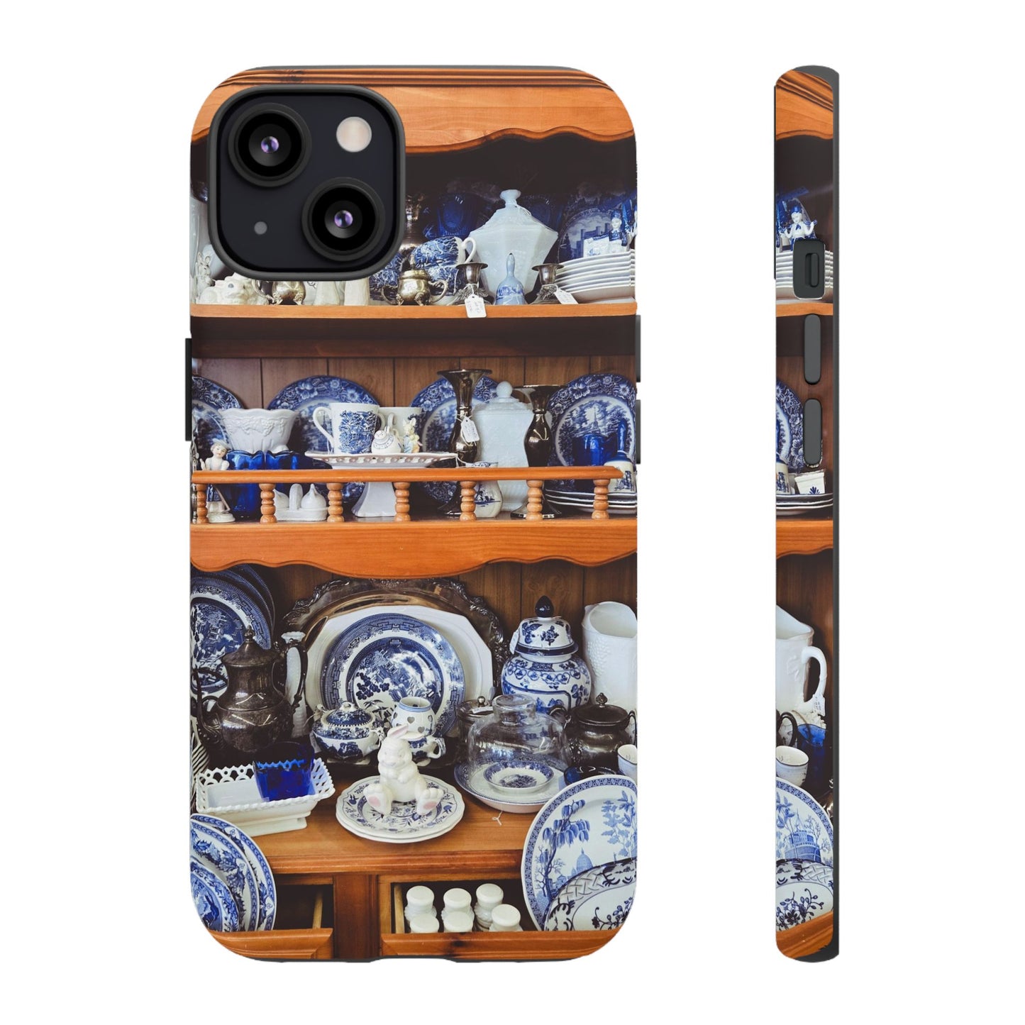 Blue & White Curio Charm Tough Phone Case. Classic China-Inspired Design with Timeless Elegance for Your iPhone, Samsung, or Google Pixel