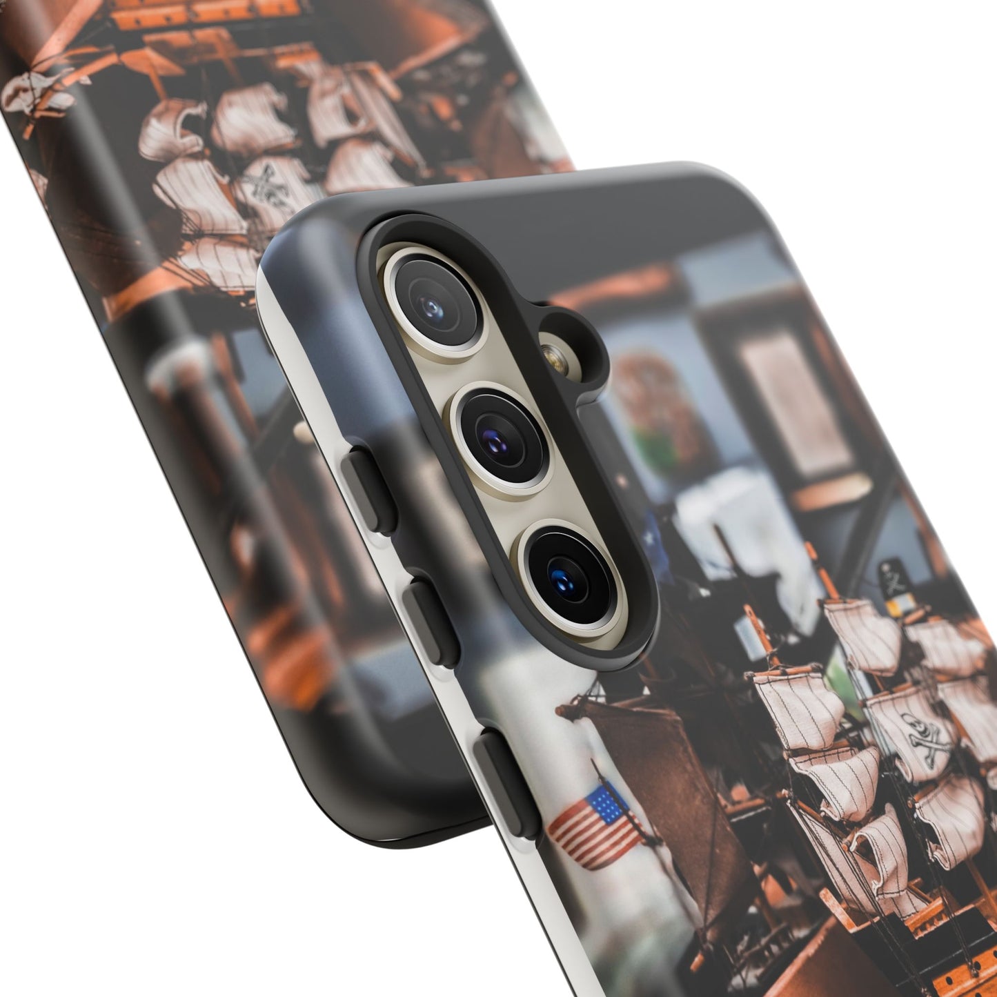 Vintage Ship-Inspired Phone Case, Nautical Design, Tough Phone Cover, Unique Gift for Sea Lovers, Perfect for Summer Adventures