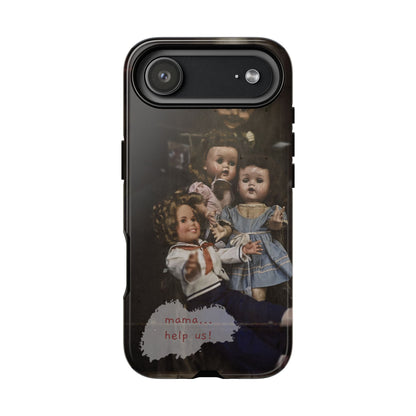 Personalized Creepy Doll Tough Phone Case – Gothic Vintage Graphic