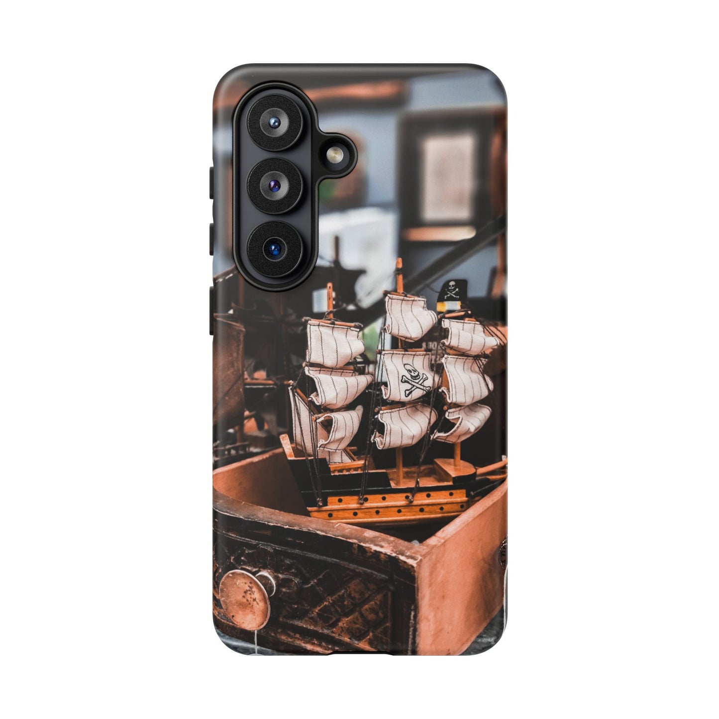 Vintage Ship-Inspired Phone Case, Nautical Design, Tough Phone Cover, Unique Gift for Sea Lovers, Perfect for Summer Adventures