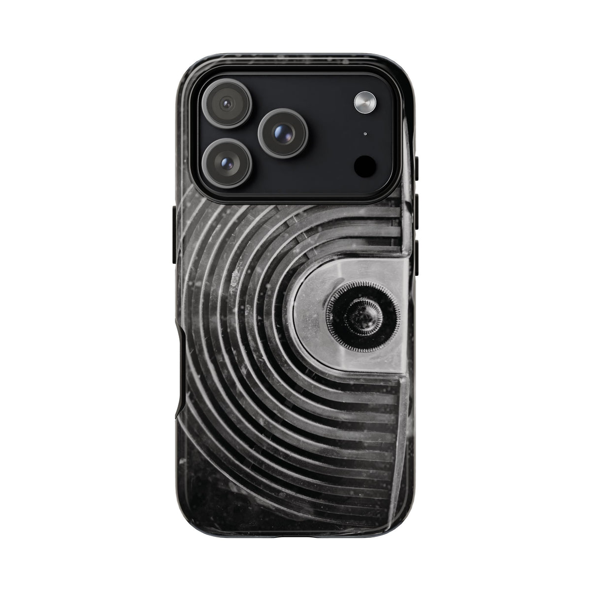 Vintage Radio Black & White Tough Phone Case – Dual-Layer Protective Cover