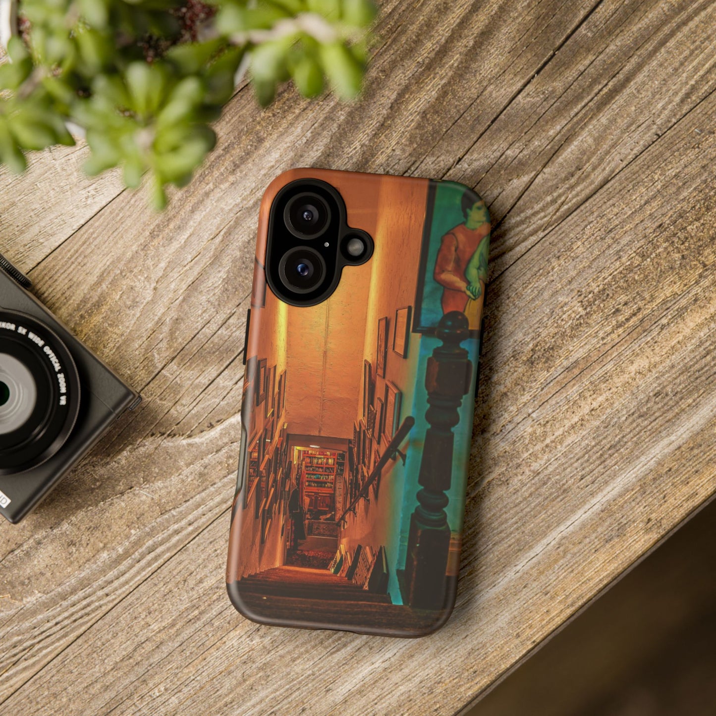 Vintage Gallery Staircase Tough Phone Case--Antique Store Art Phone Cover