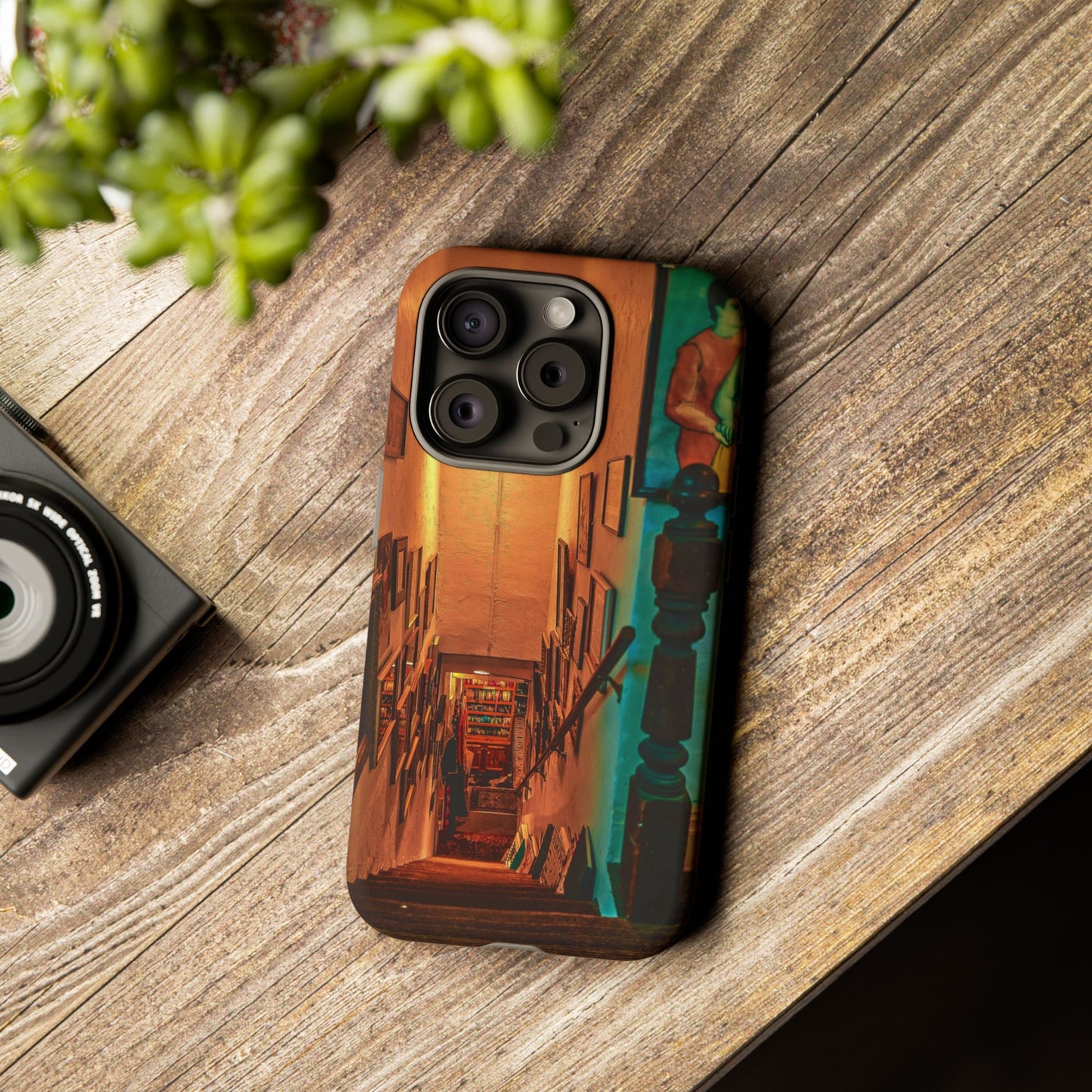 Vintage Gallery Staircase Tough Phone Case--Antique Store Art Phone Cover