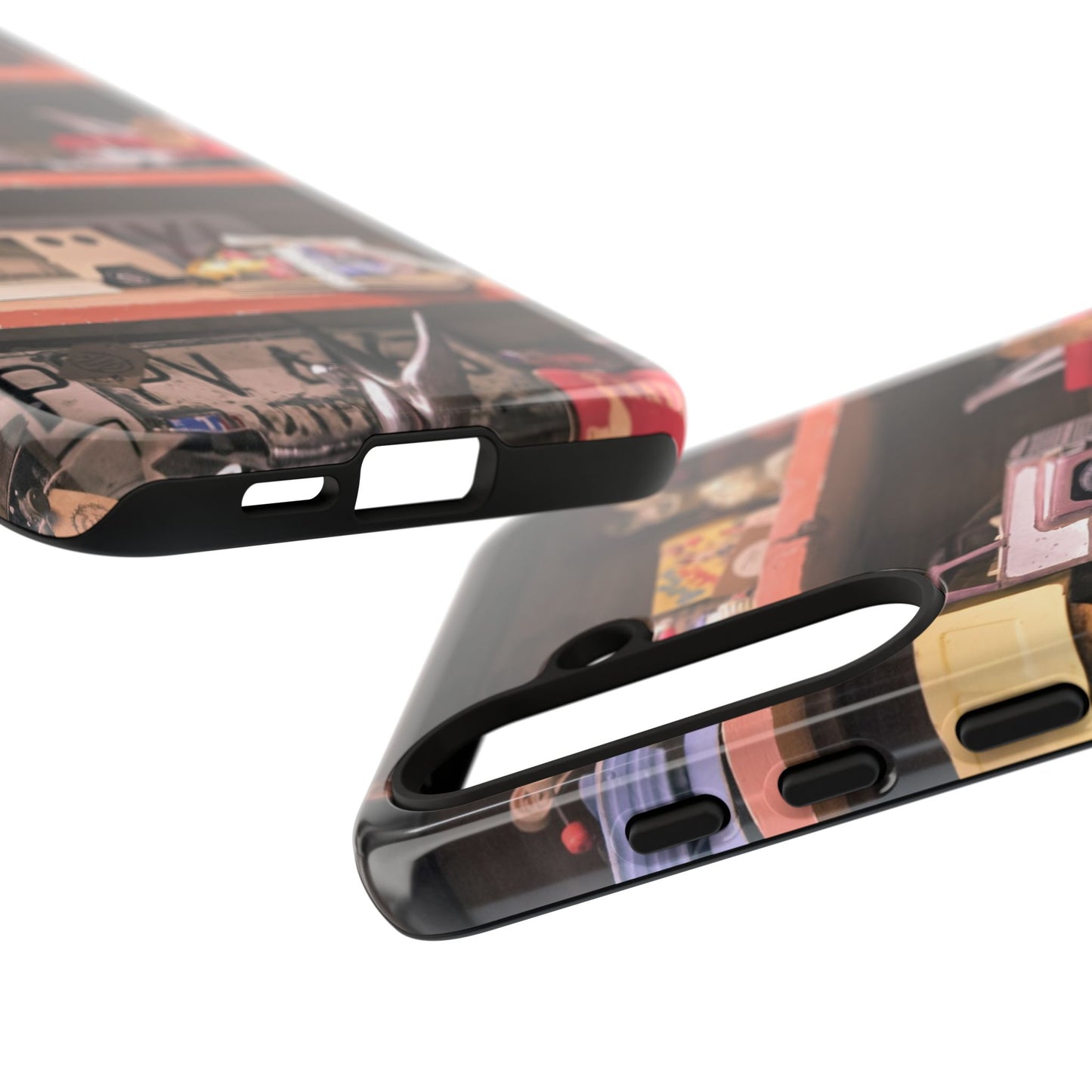 Vintage Toy Shelf Tough Phone Case, Nostalgic Collector Gift for iPhone, Samsung & Google Pixel