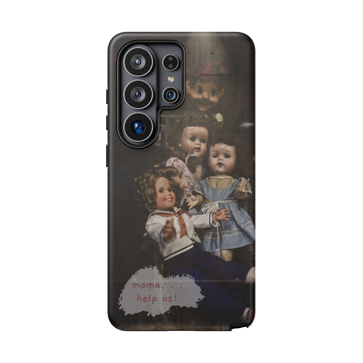 Personalized Creepy Doll Tough Phone Case – Gothic Vintage Graphic