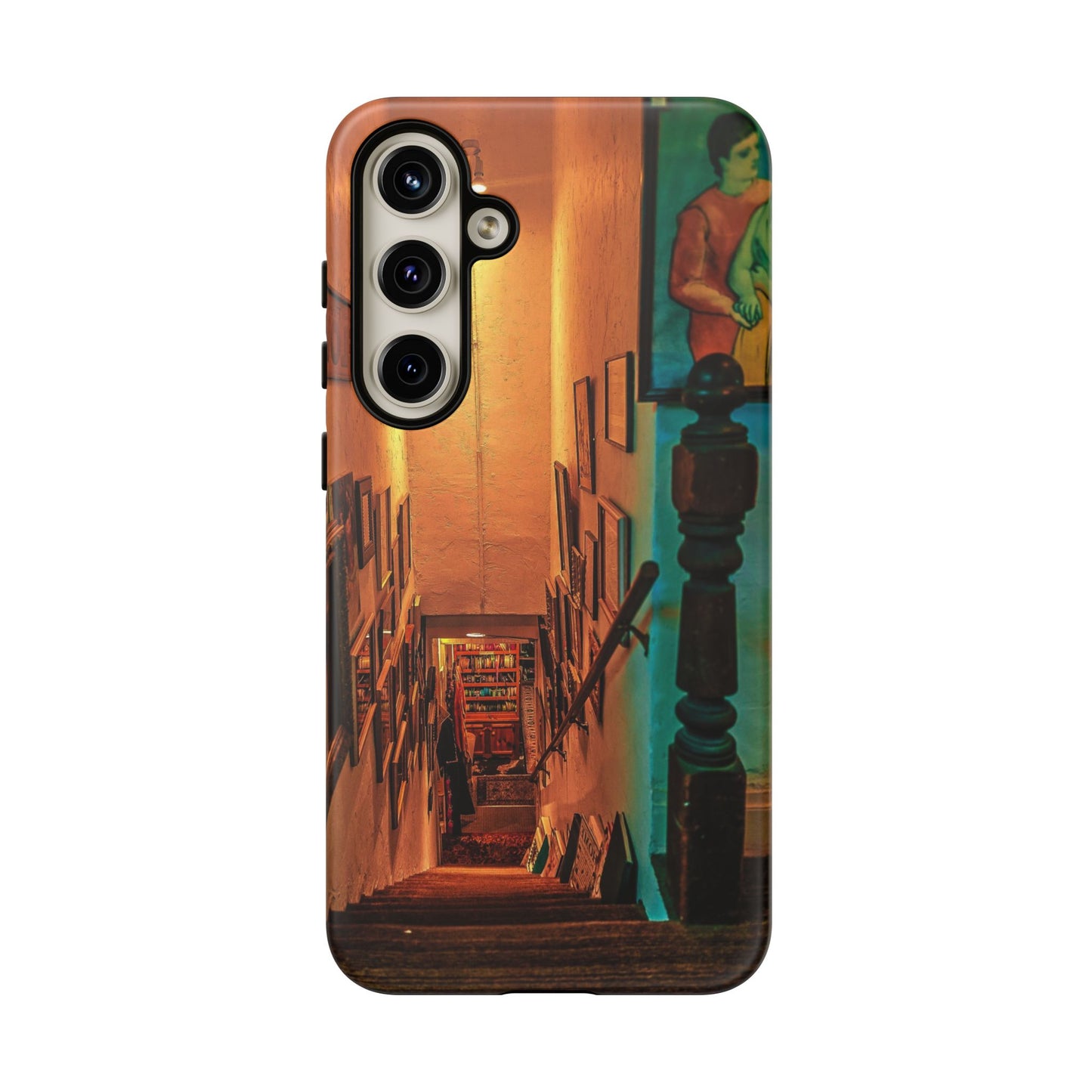 Vintage Gallery Staircase Tough Phone Case--Antique Store Art Phone Cover
