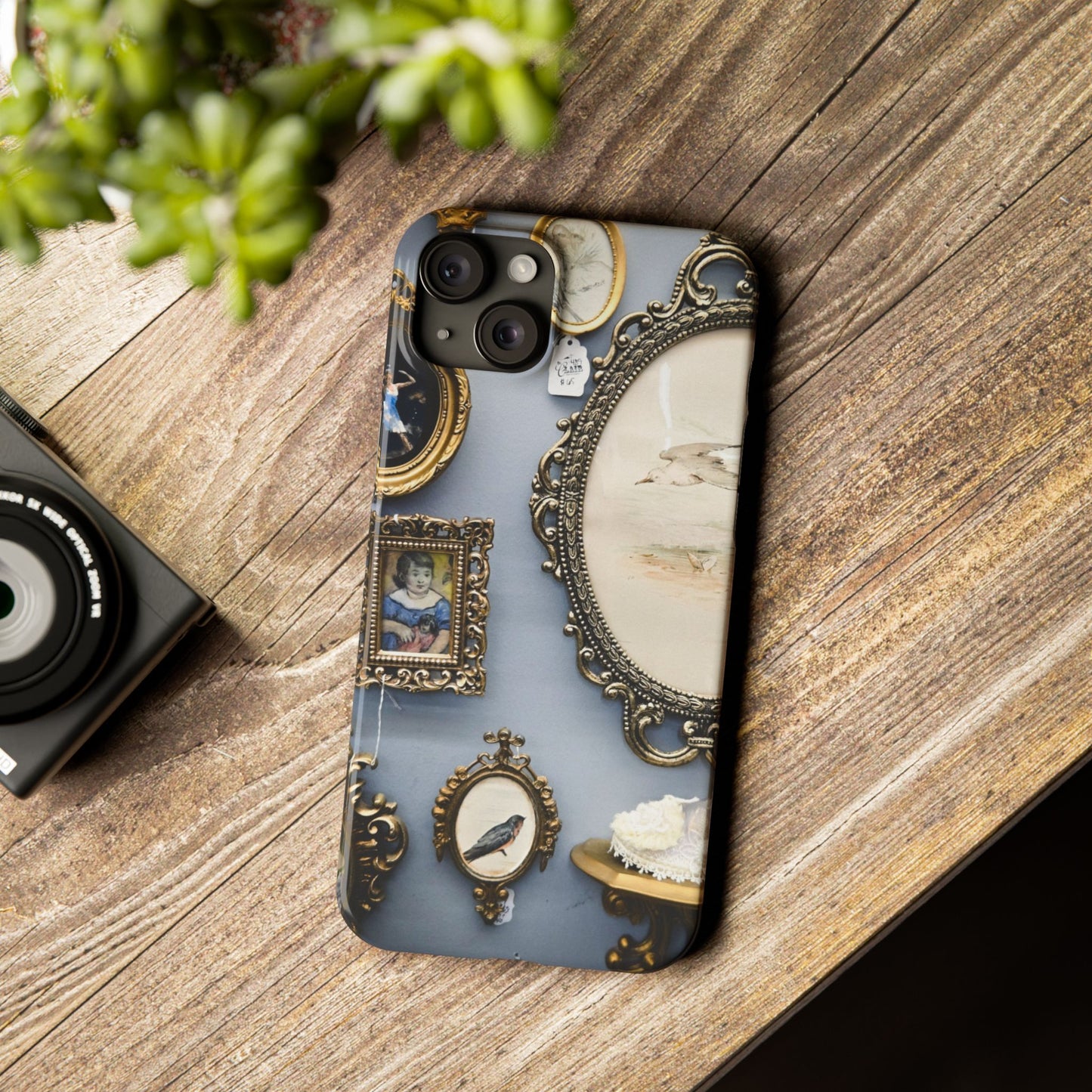 Framed Beauty Slim Phone Case – Vintage with a Twist