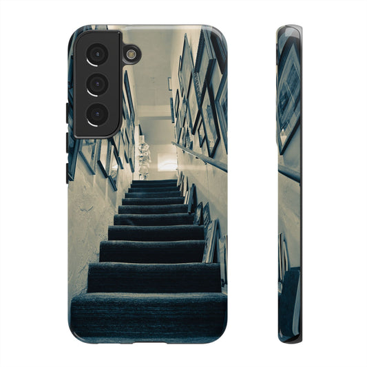 Vintage Style Tough Cases: Artistic Phone Case with Stairway Design, Unique Mobile Cover, Creative Gift for Art Lovers, Stylish Accessory