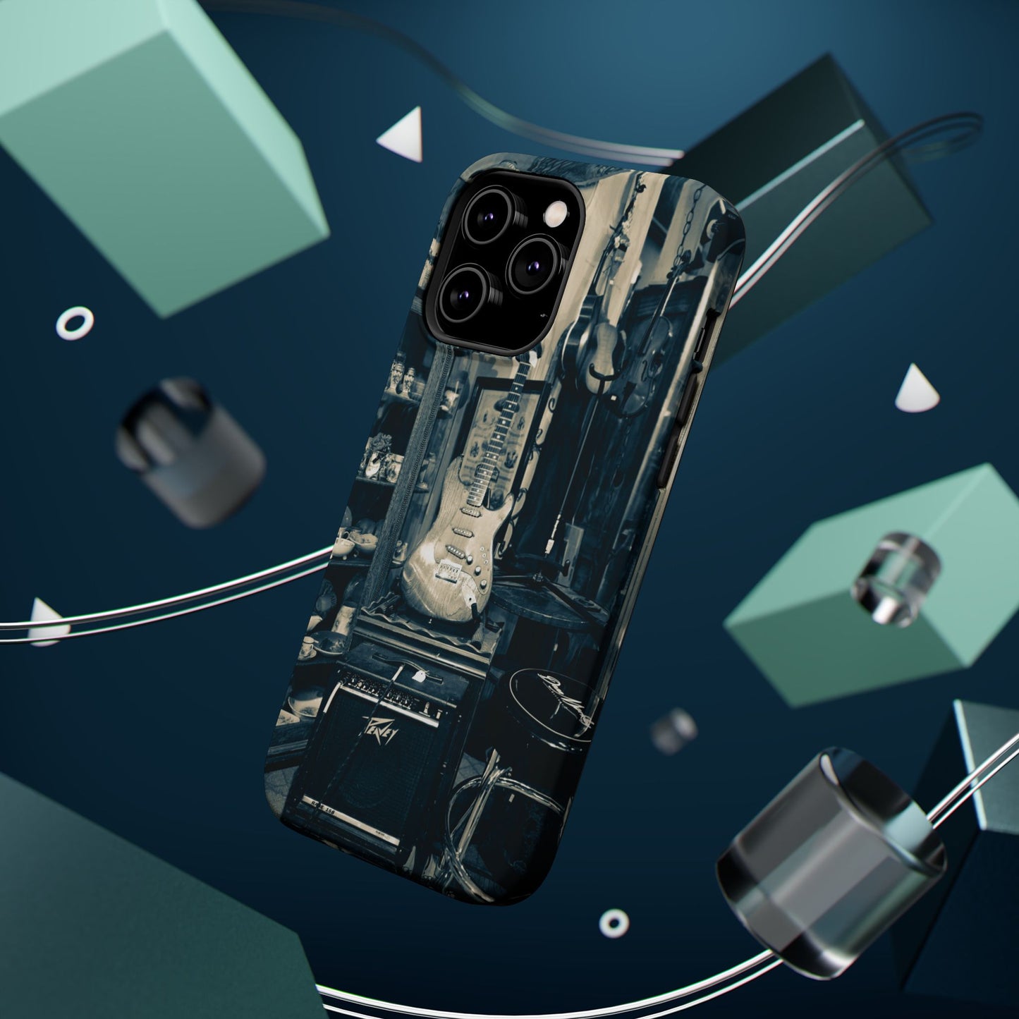 Vintage Electric Guitar Shop Phone Case | Magnetic Impact-Resistant Case