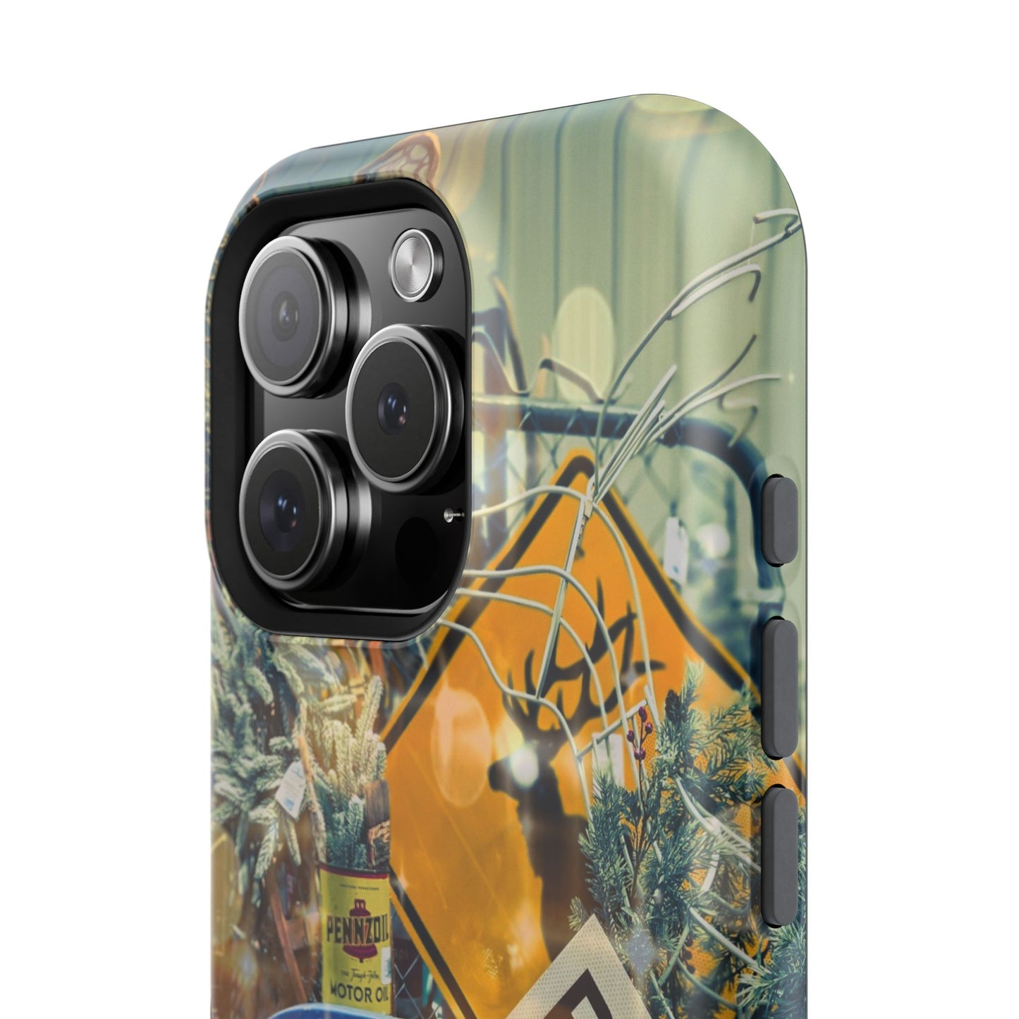 Vintage Railroad Crossing Collage Phone Case